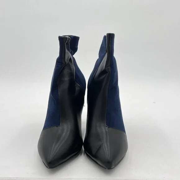 Women Closed Pointy Toe Ankle Boots High Stiletto Heels Patent Leather Booties D - Picture 2 of 6